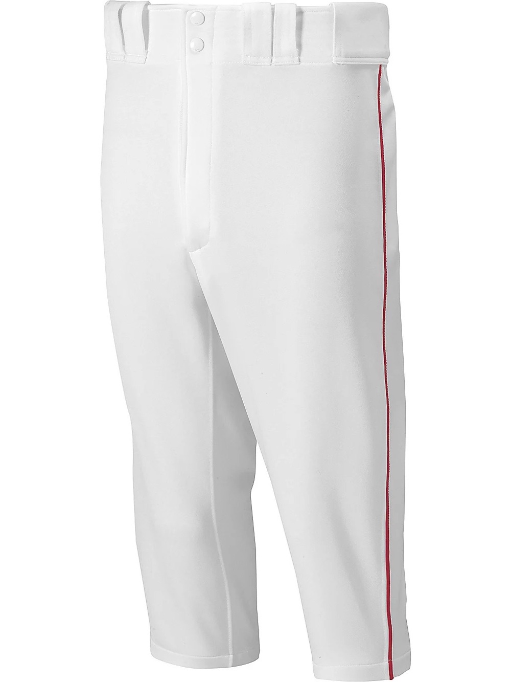 Mizuno Premier Short Piped Baseball Pants White Red Men's S 350409 NWT Knicker